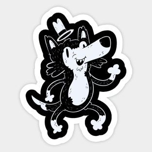 Snazzy Little Wolf Sticker